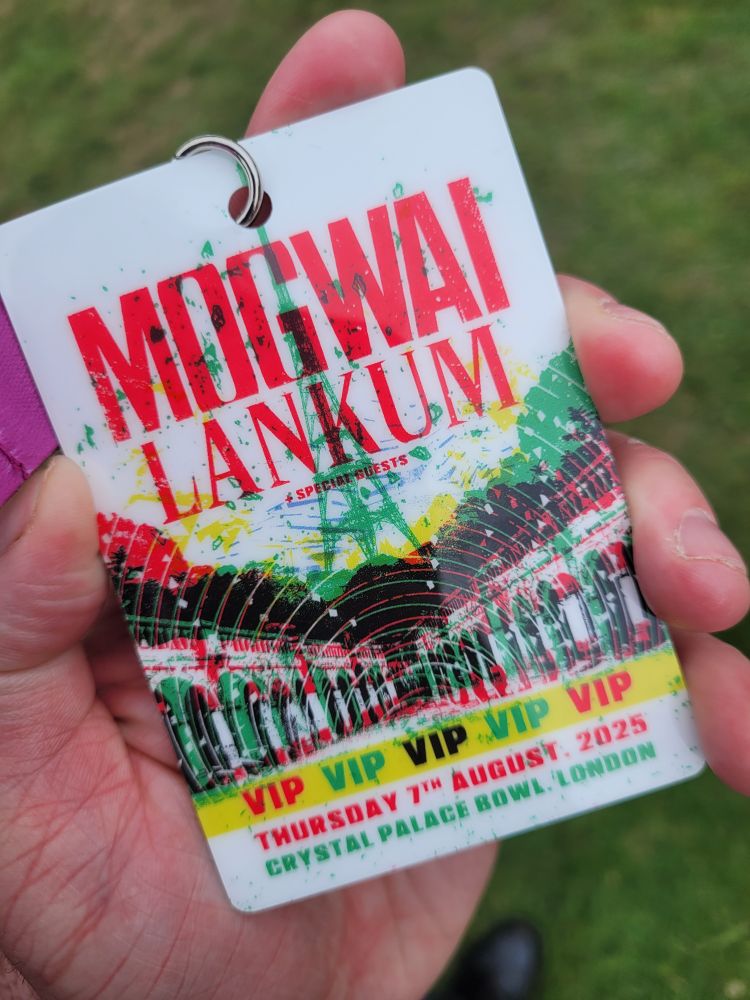 A lanyard for the Mogwai/Lankum gig at Crystal Palace Bowl