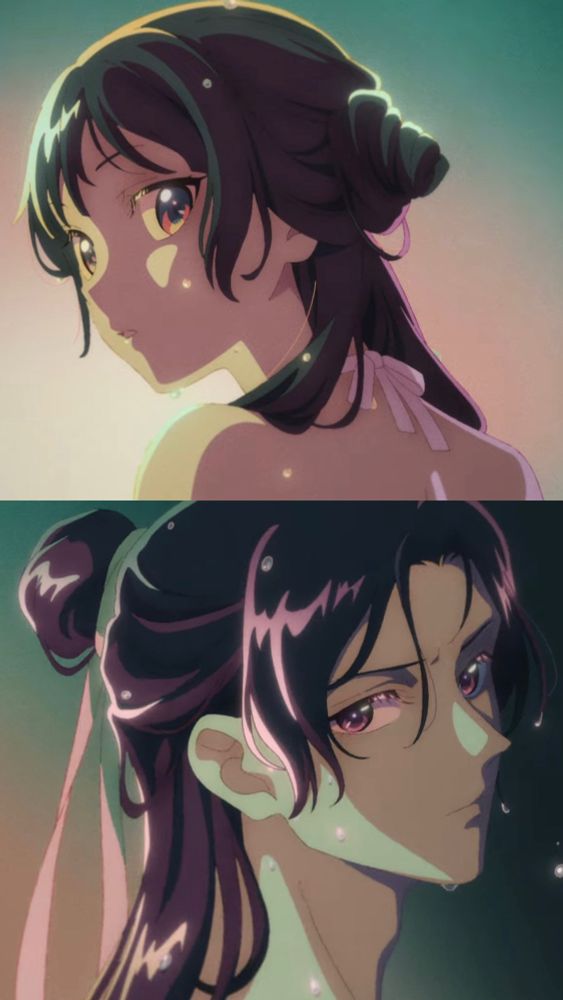 Maomao and Jinshi from the opening of Apothecary Diaries season 2