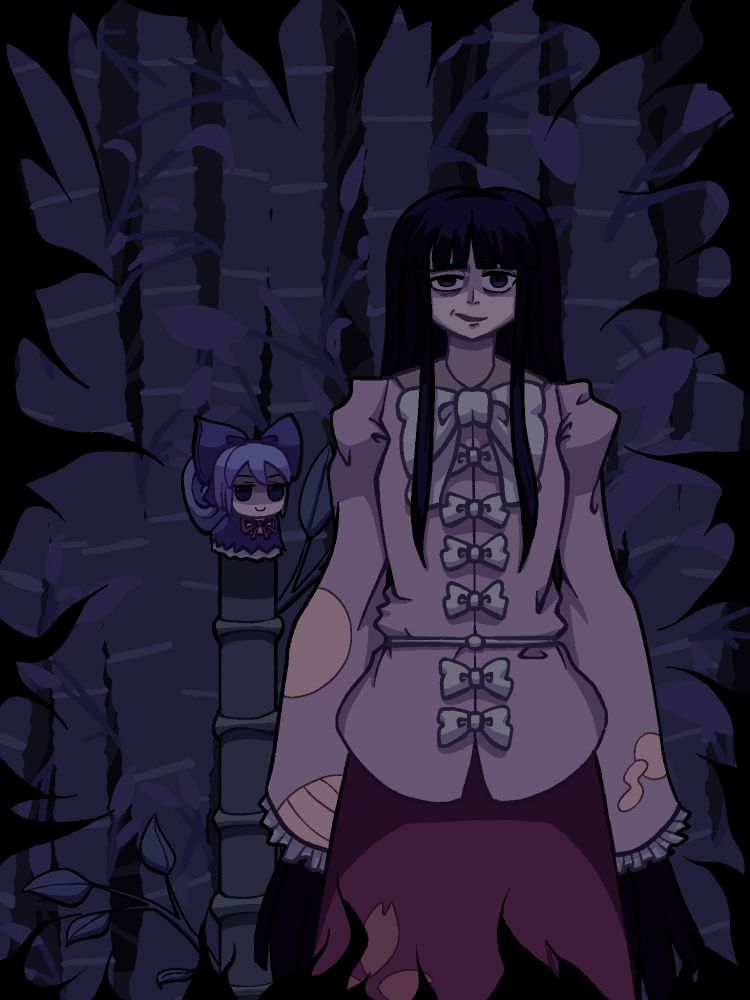 Kaguya Houraisan meets the Cirno snail.