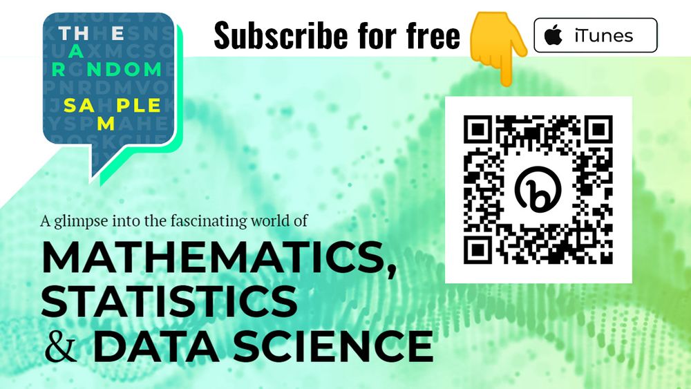 Image promoting the podcast. It has a QR code that connects with the podcast on Apple podcasts