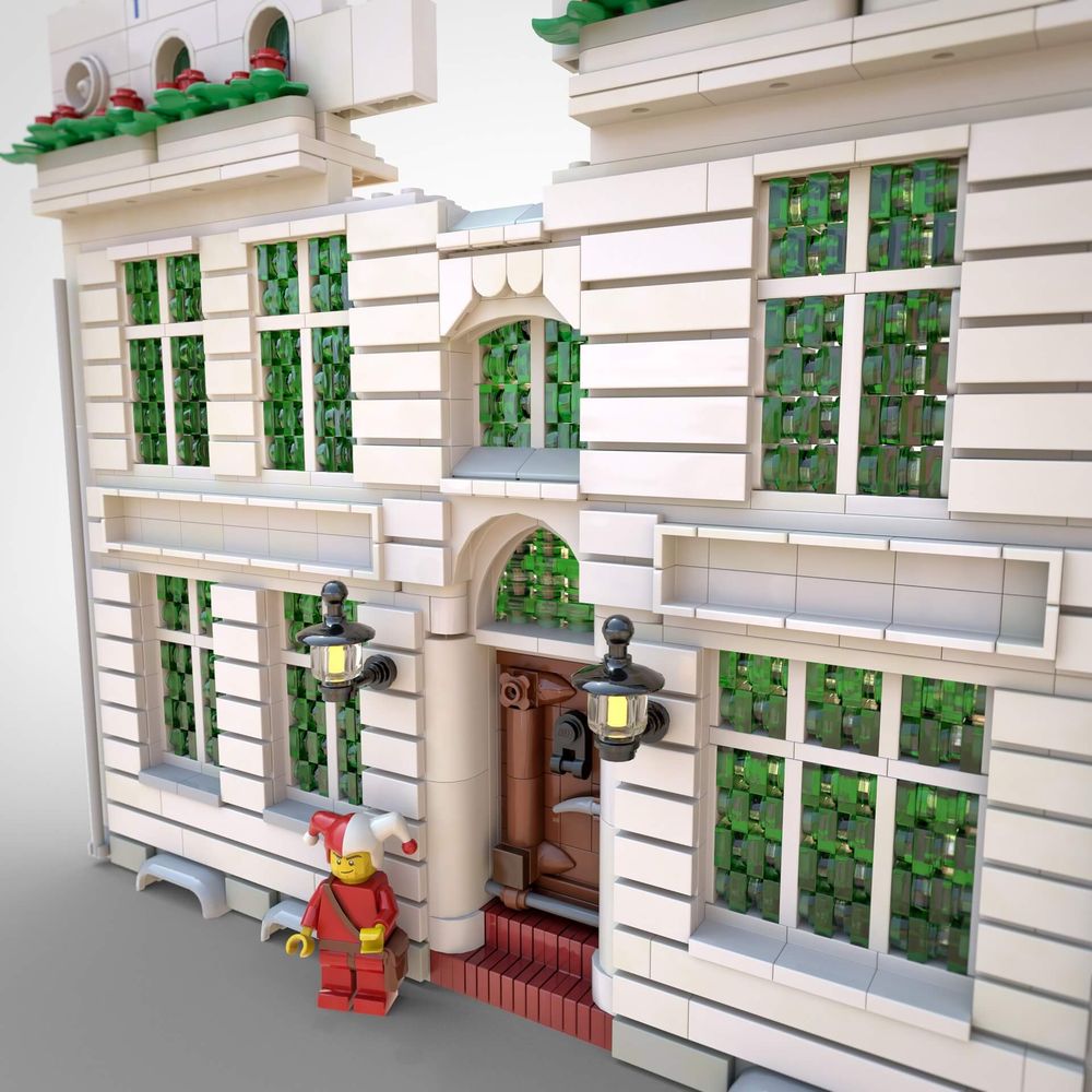 Custom LEGO model of buildings in Lüneburg, Germany, by Benjamin Albrecht from albrick.de