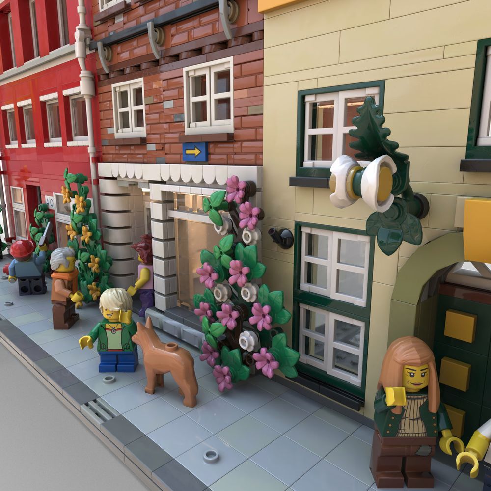 Custom LEGO model of buildings in Lüneburg, Germany, by Benjamin Albrecht from albrick.de