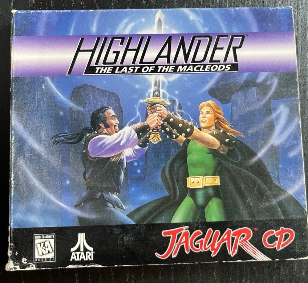 Atari Jaguar Cad sleeve  for the game Highlander Last of the Macleods