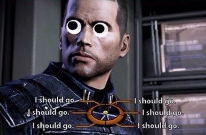 Mass effect i should go meme
