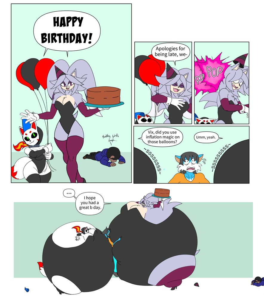 two birthday balloons