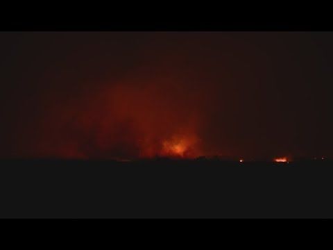 Evacuation alert issued as Range Fire burns near Orchard Training Range