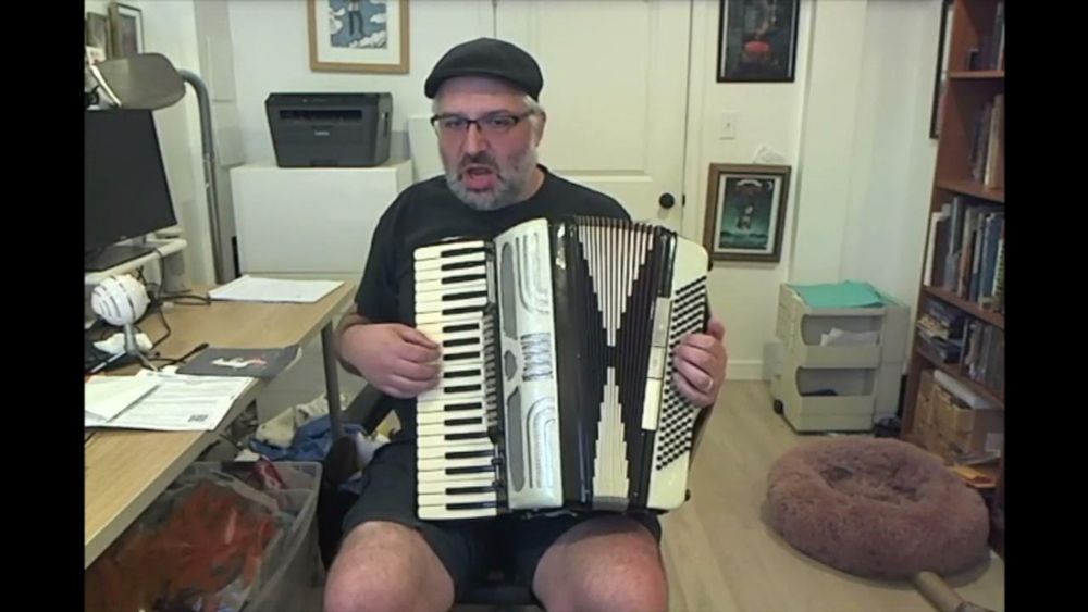 A Donut In My Hand (Ivor Cutler, Privilege, 1983) ... played on accordion