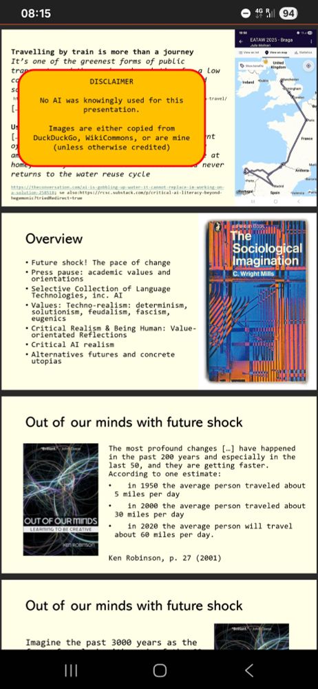 Slides with aims and content of my talk which will be made available on the EATAW website in due course.