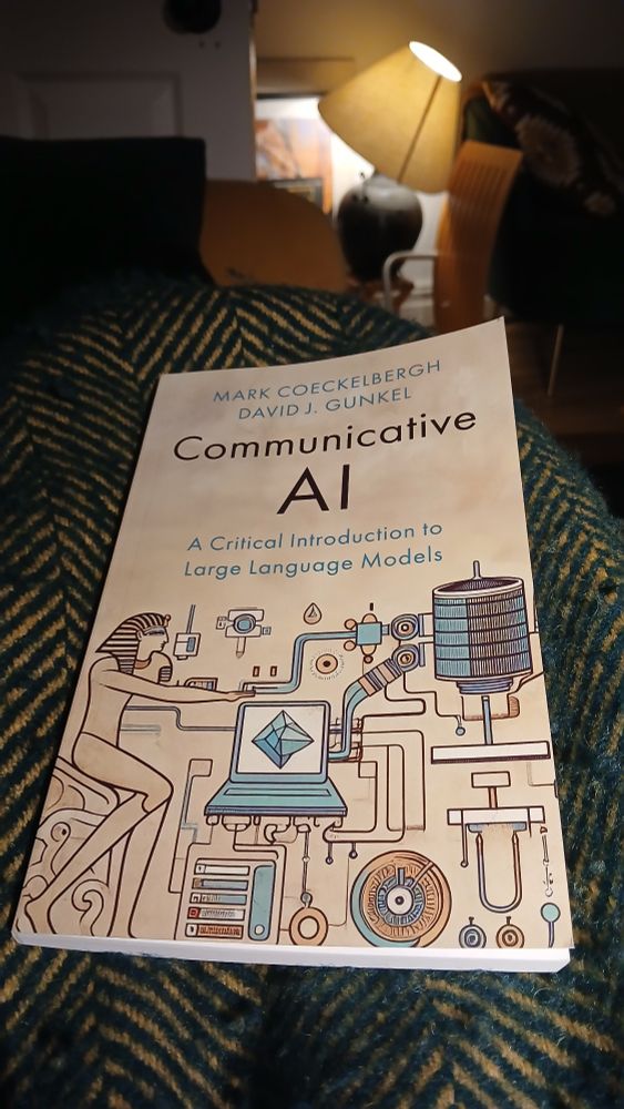 Cover of 'Communicative AI: a critical Introduction to Large Language Models' by Mark Coeckelbergh and David J. Gunkel