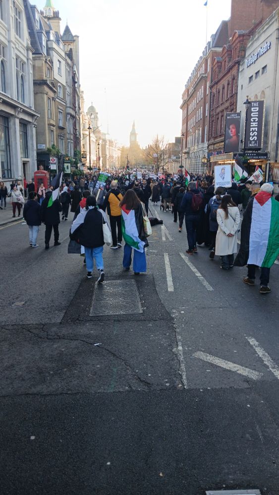 Pro-PALESTINE DEMONSTRATORS IN LONDON