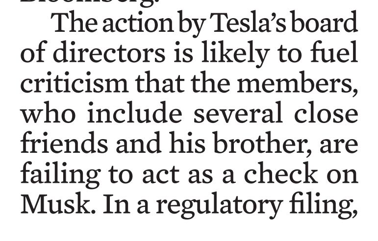 Tesla board of directors is close friends and brother of Elon Musk