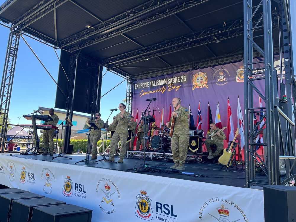 army jazz band. 