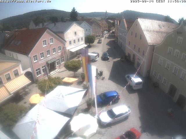 Blick vom Rathaus nach Osten