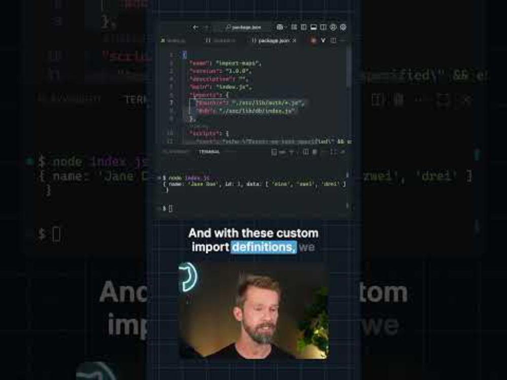 Import maps work in Node.js since v14!