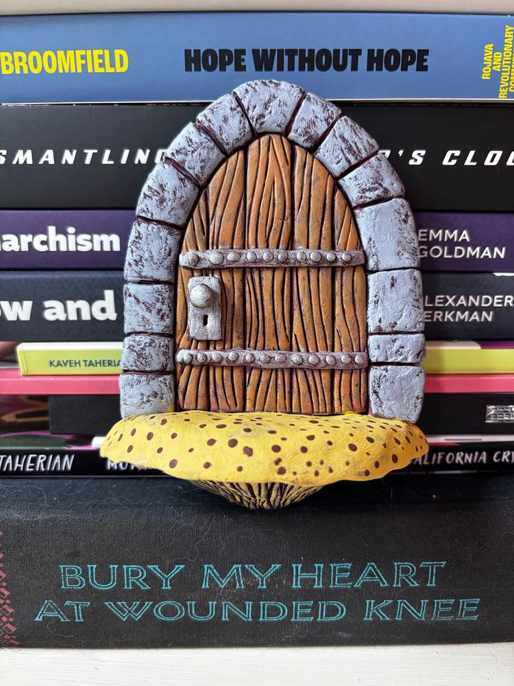 Polymer clay fairy door 