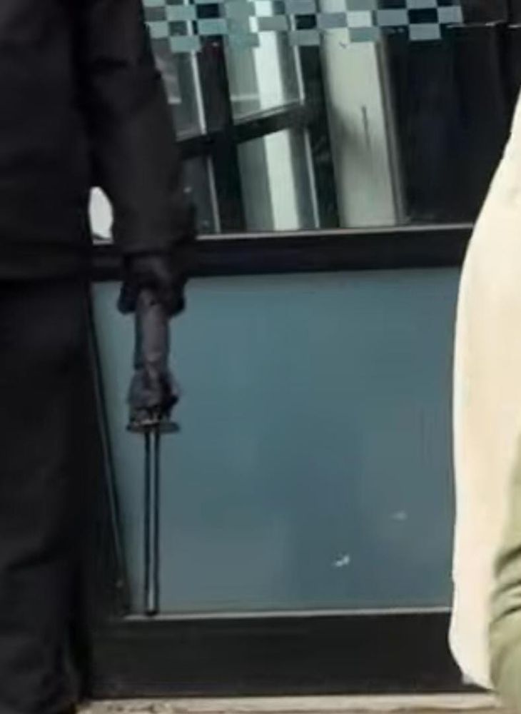 Close up of danger umbrella