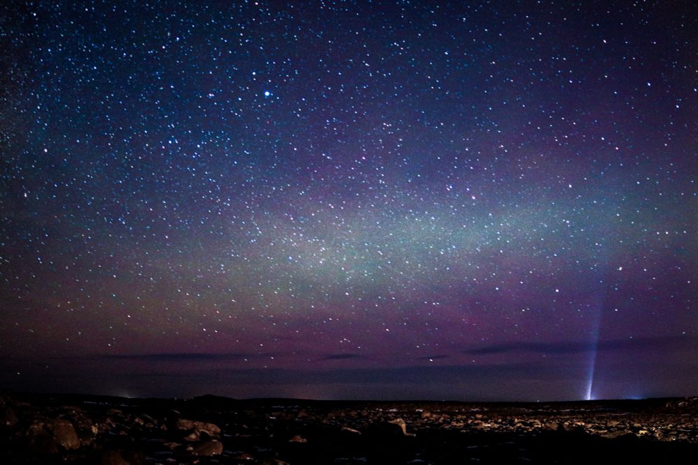 Weak Northern Lights in Iceland // 2019