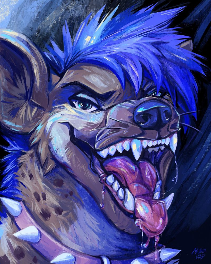 Hyena experimental painting