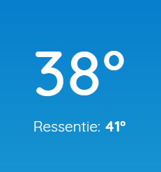 38° ressentie 41°