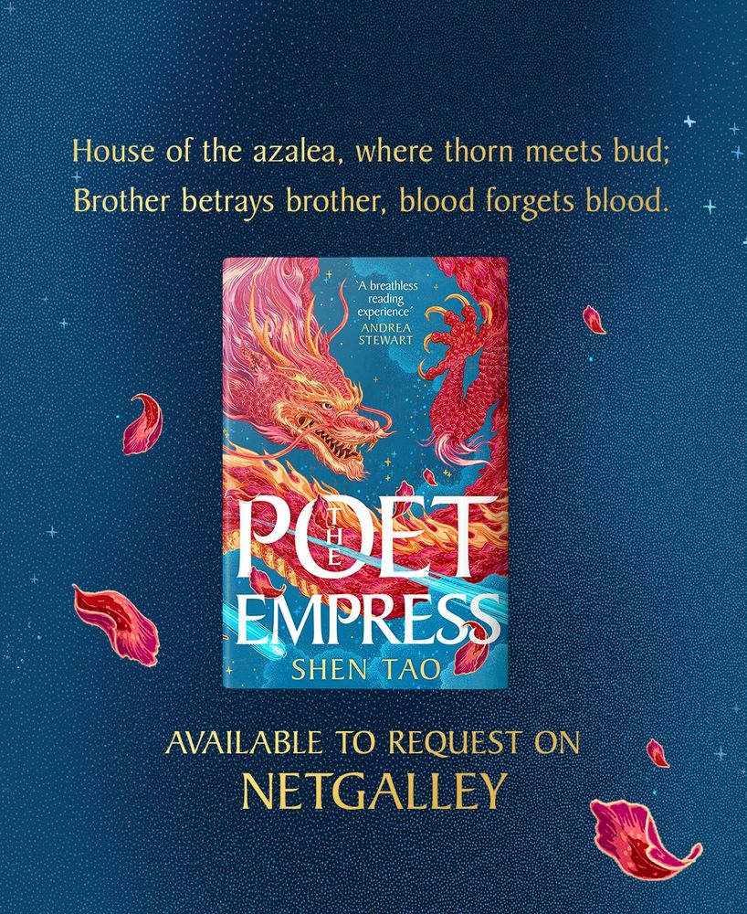 Graphic announcing The Poet Empress by Shen Tao is available for request on NetGalley