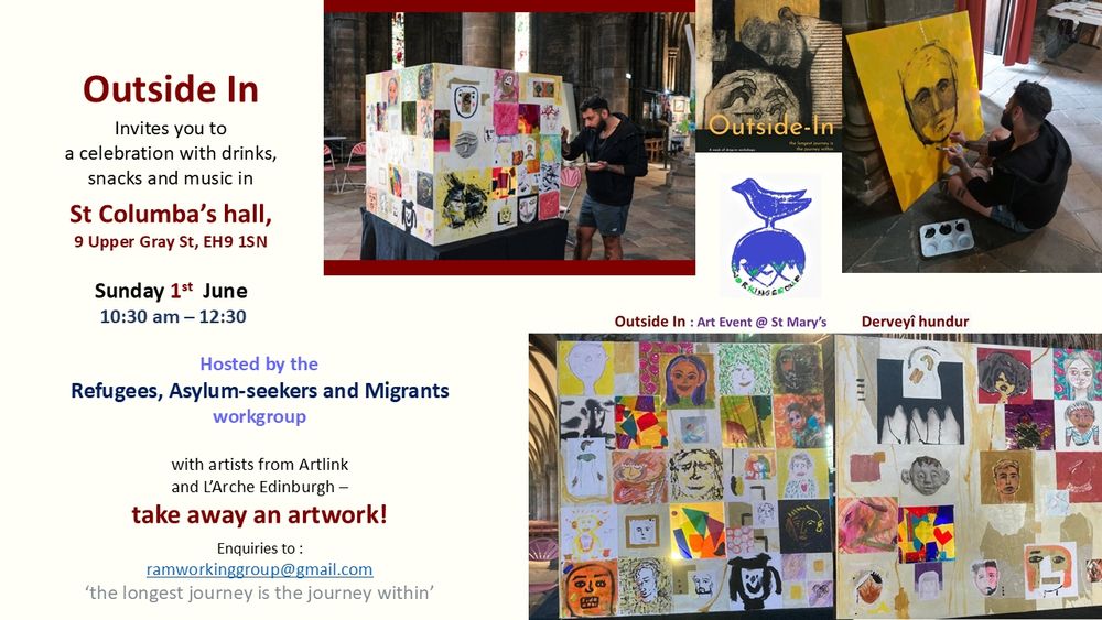 Poster for Outside in event showing artworks