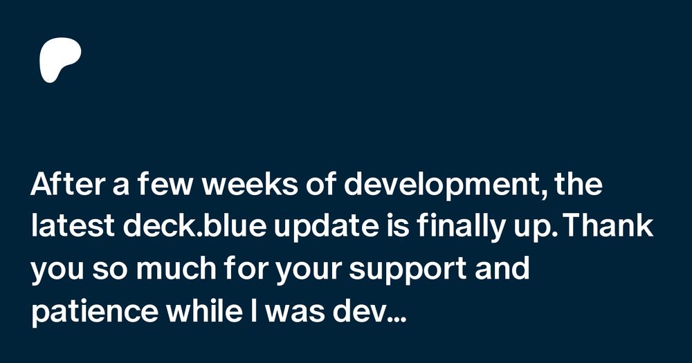 deck.blue v2.0.0 is up! | deck.blue