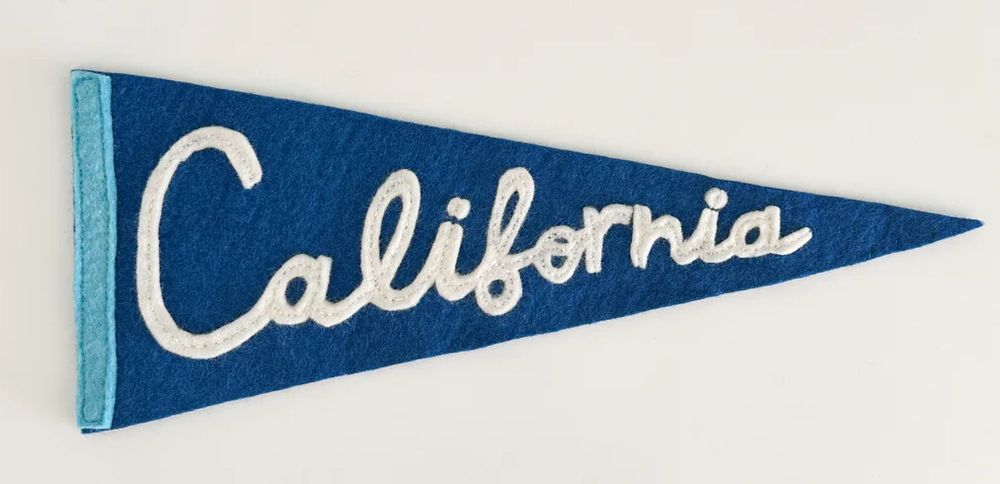 Blue California flag 