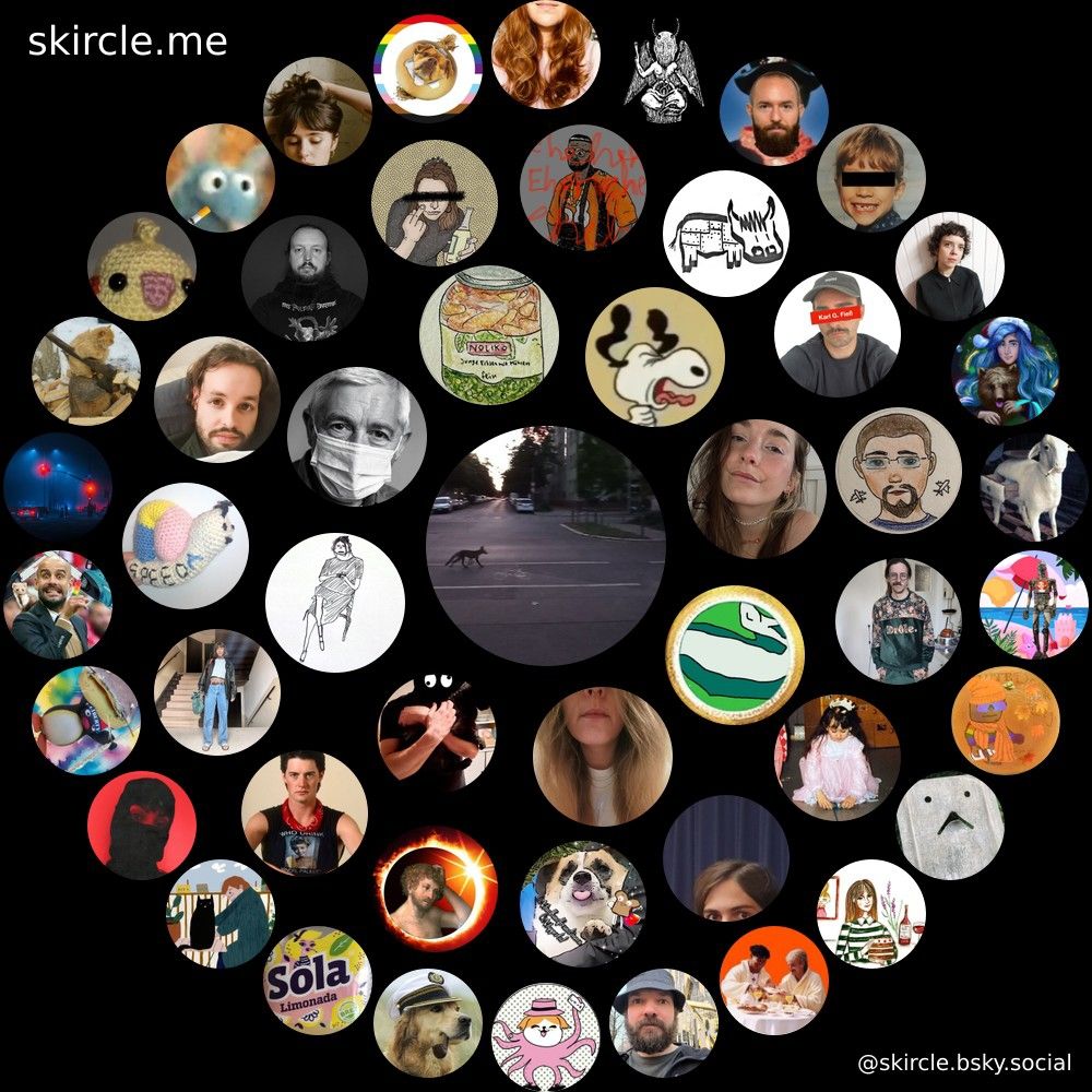 mein bluskycircle von skircle.me mit den üblichen Verdächtigen 