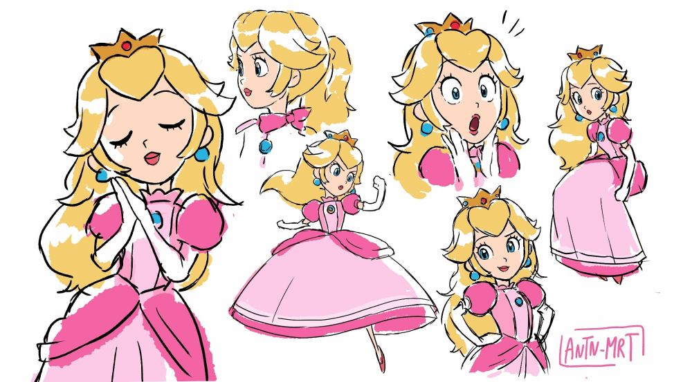 Princess Peach fanart from the MARIO MOVIE #art 
