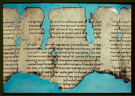 The “War Scroll” is part of the collection of materials known as the “Dead Sea Scrolls” that were written by the Qumran community. 