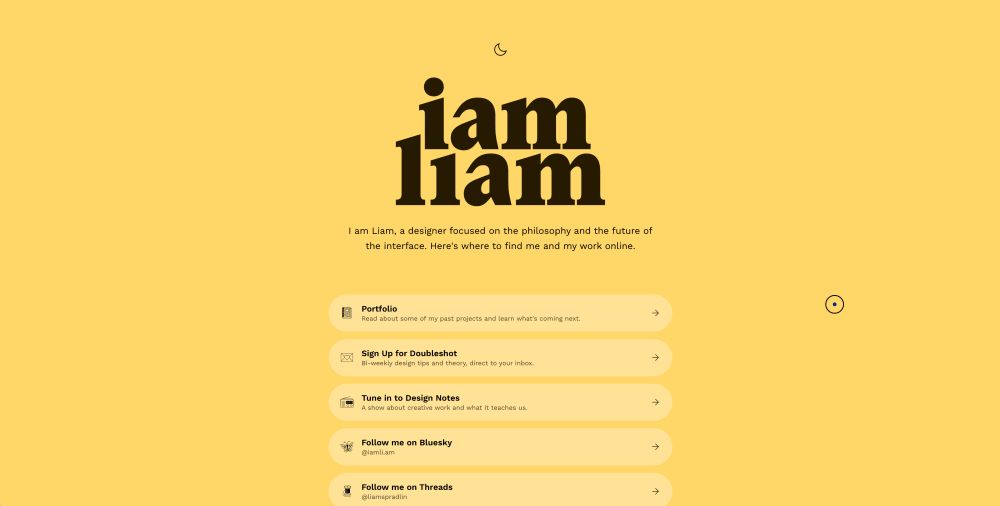 screenshot of liam.online