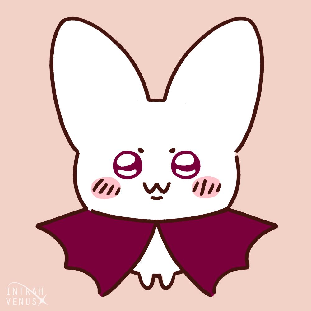 An illustration of a bloodling drawn in the Chiikawa style