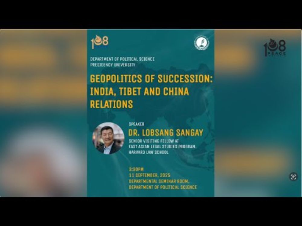 Dr. Lobsang Sangay at Sister Presidency University, Kolkata