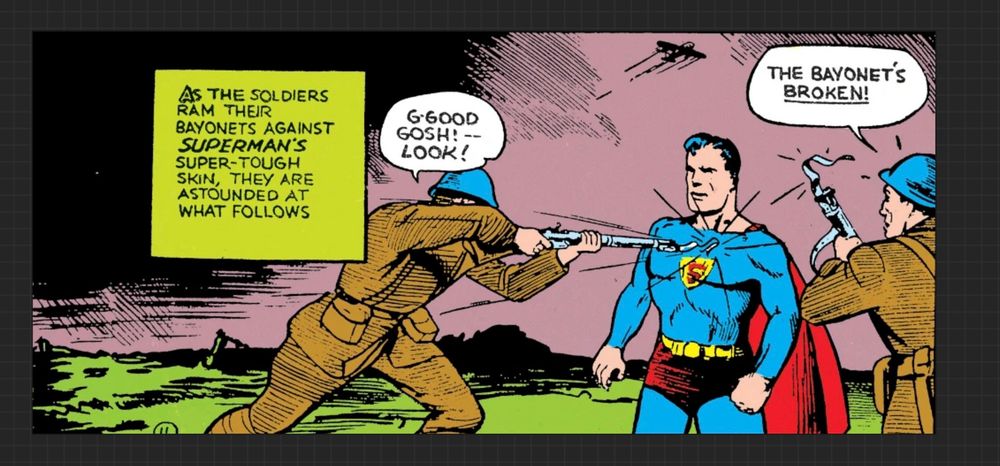 Based on the first canonical appearance of Boravia, depicted in Superman 1 (2), by Jerry Siegel and Joe Shuster, published in September of 1939.