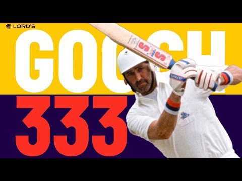 Graham Gooch's Legendary 333! | Best Innings Ever at Lord's? | Eng v Ind 1990