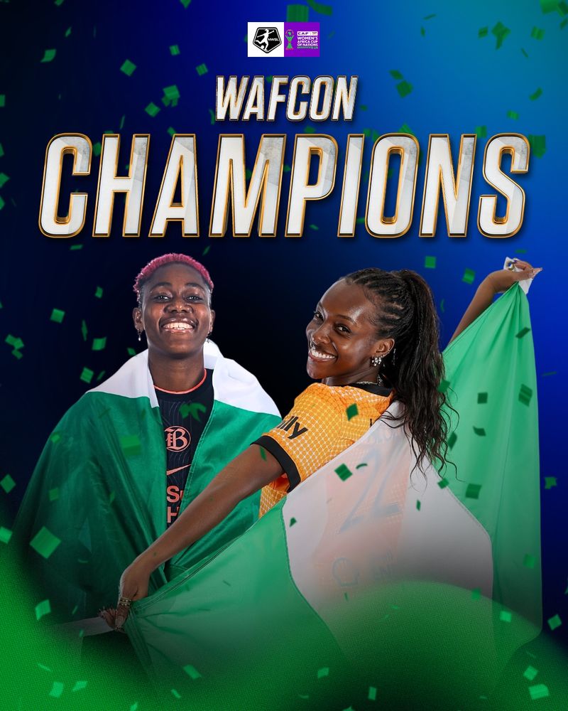 WAFCON Champions
Nigeria

Asisat Oshoala - Bay FC
Michelle Alozie - Houston Dash