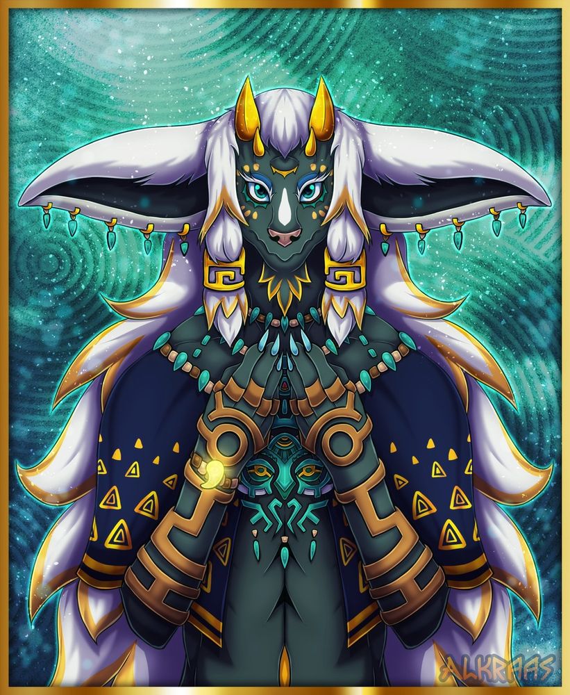 Digital Art of Rauru from The Legend of Zelda - Tears of The Kingdom.