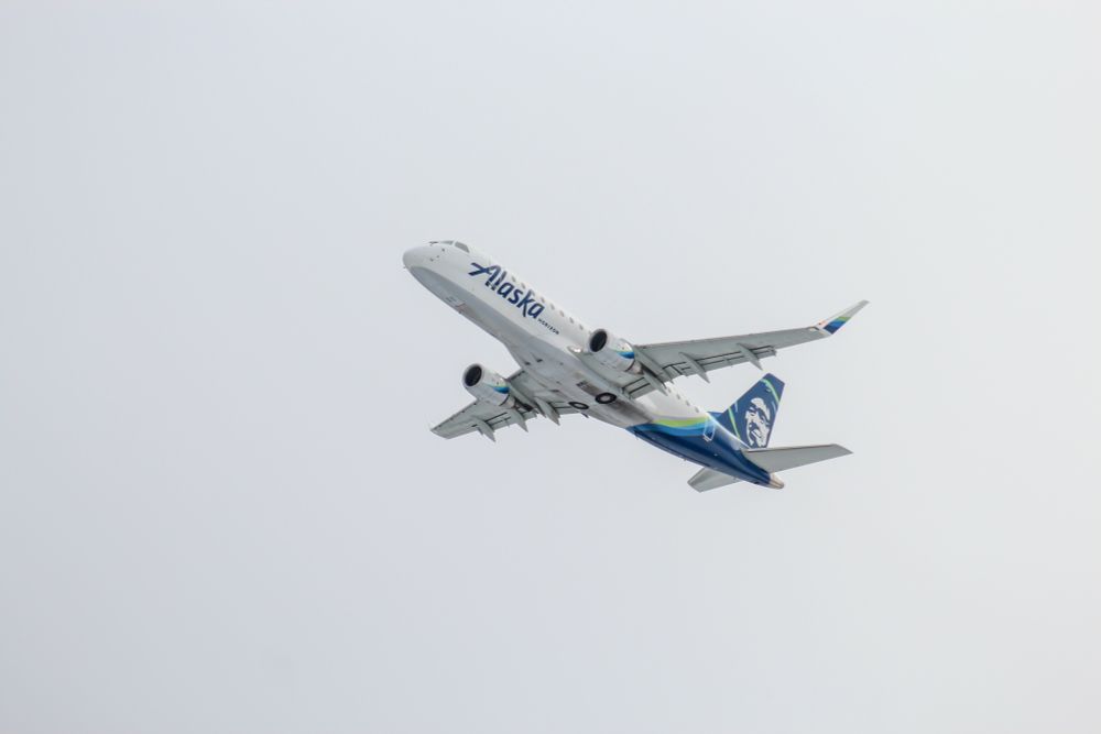 Alaska Airlines airplane.