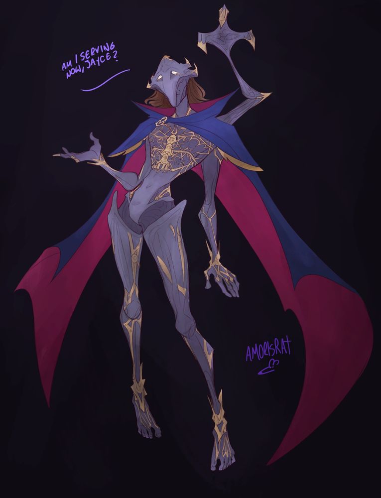 Viktor in his final form looking like he's serving c*nt