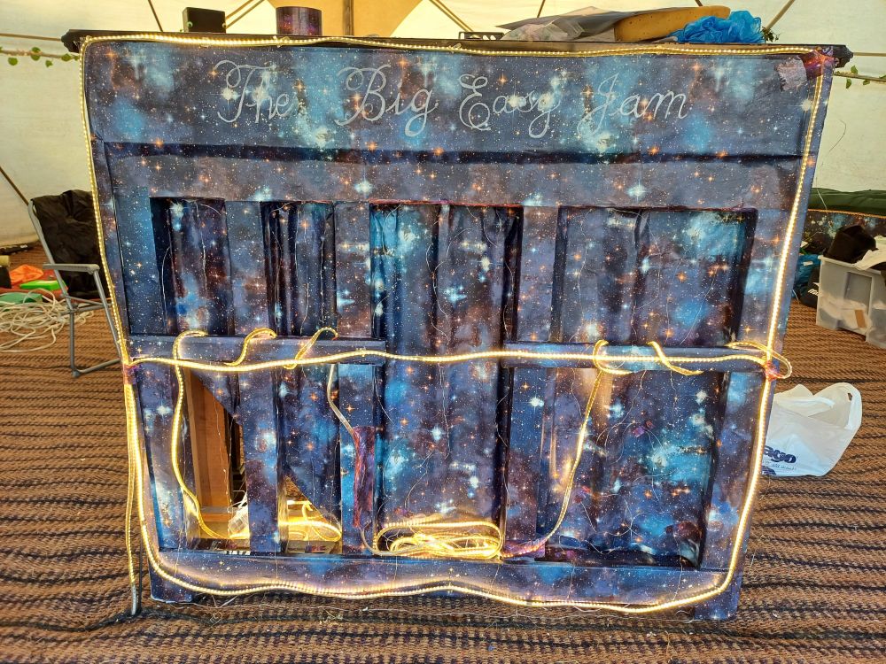 Our lovely decorated Big Easy Jam piano!