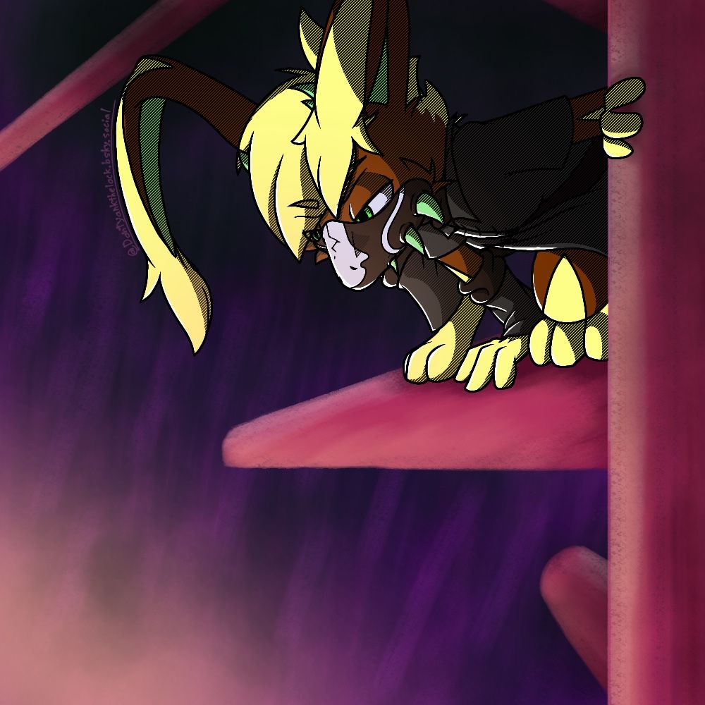 Lock perched in a tree, watching a campsite from afar.