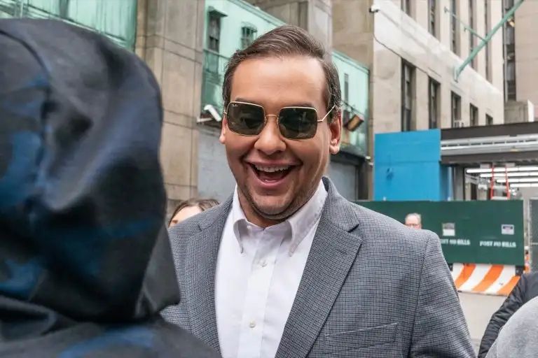 Convicted wire fraudster and identity stealer George Santos, or whatever their name is this week