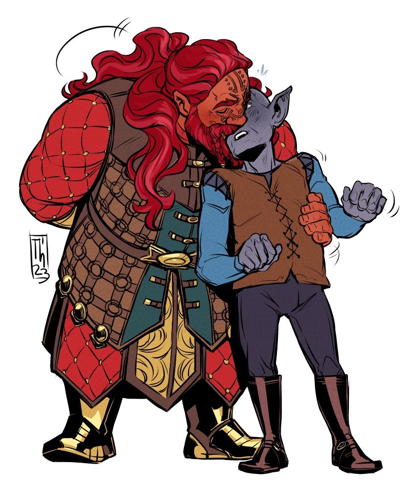 The second part where Tav bends down to kiss the gnome