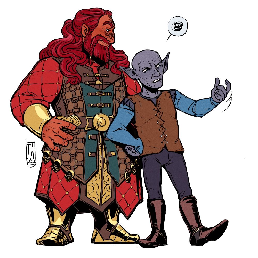The first part where dwarf Tav looking adoringly at ranting Barcus 
