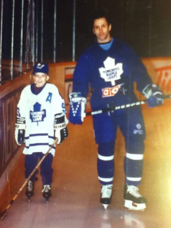 I got to skate with the leafs at practice and shoot on potvin. I can share a picture later of me and potvin. I was near the end of my cancer treatment when I was able to do this.