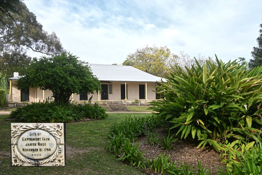 James Ruse did not live in this house. He would have lived in a hovel not far away because he was a poor ex convict but an expert farmer. 