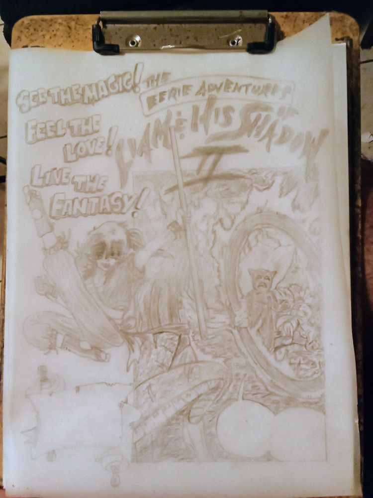 Completed pencils for the cover art of the second issue of my book series.