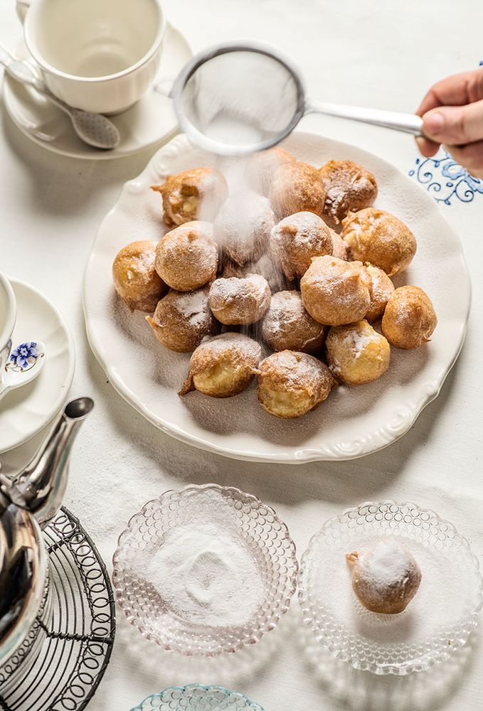 buñuelos de viento para Todos los Santos