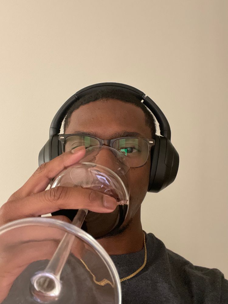 Me having a nice glass of Cabernet on a Friday night 