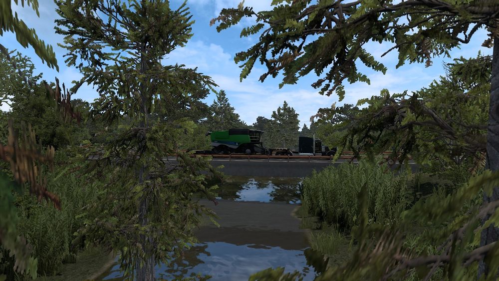 A picture from within American Truck Simulator(ATS).